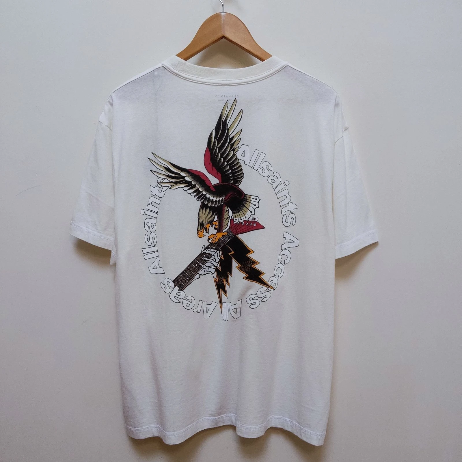 AllSaints Taille L T-Shirt Aigle Surdimensionné – photo 2